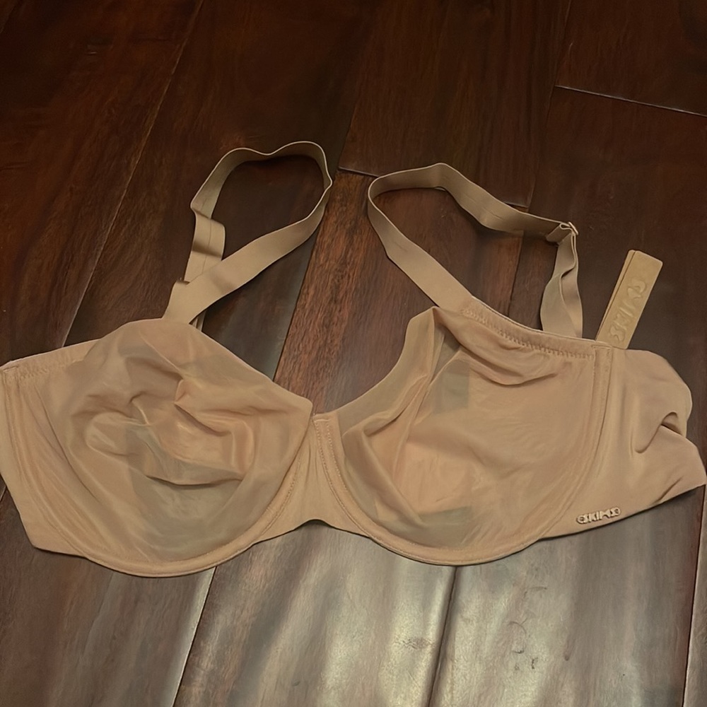 NWT no show molded unlined Demi bra skims 38DD clay - Picture 7 of 8